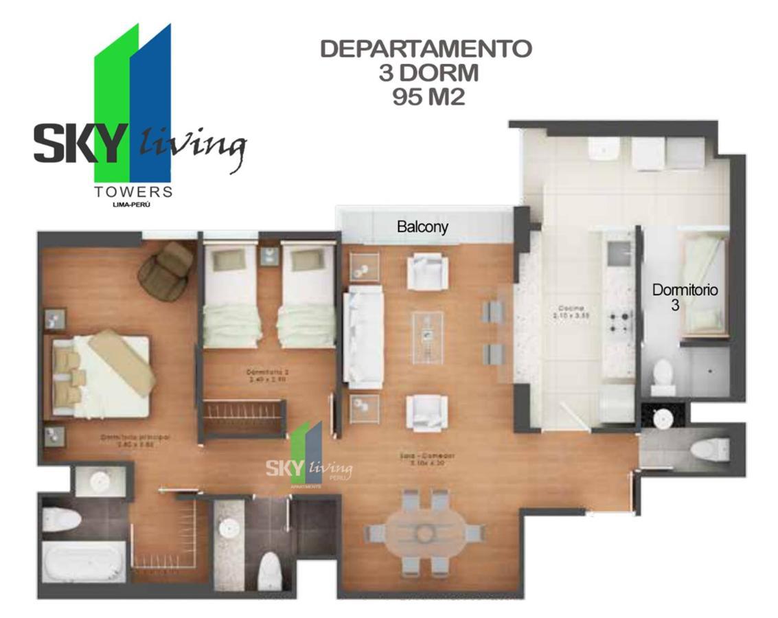Skyliving Towers Apartments - Peru Лима Екстериор снимка